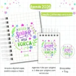 Arquivo Digital - Coleção Agenda 2026 Lettering versículos - Imagem 6