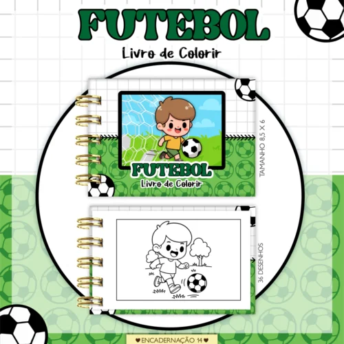Livro de Colorir Futebol