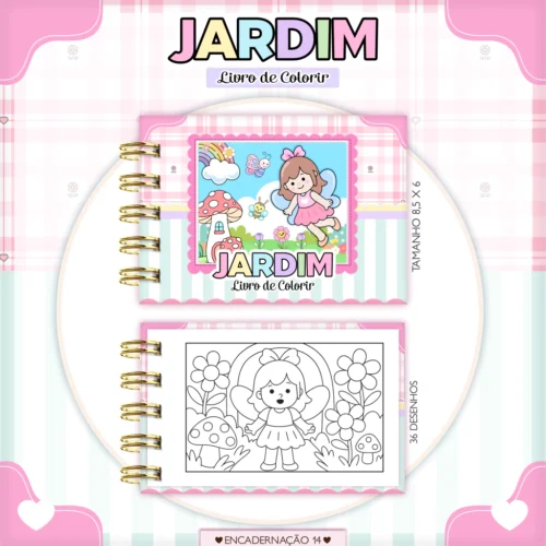 Livro de Colorir JARDIM