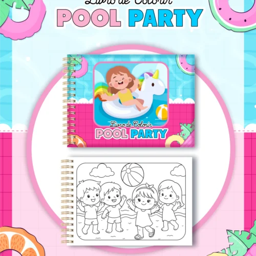 Livro de Colorir - POOL PARTY