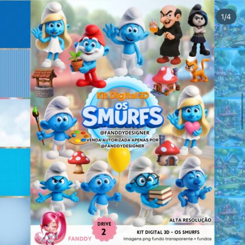 Kit Digital OS SMURFS