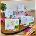4 modelos de mini calendários de mesa religioso 2026 - Imagem 2