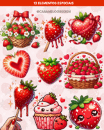 Kit Digital Morango do Amor - Imagem 5
