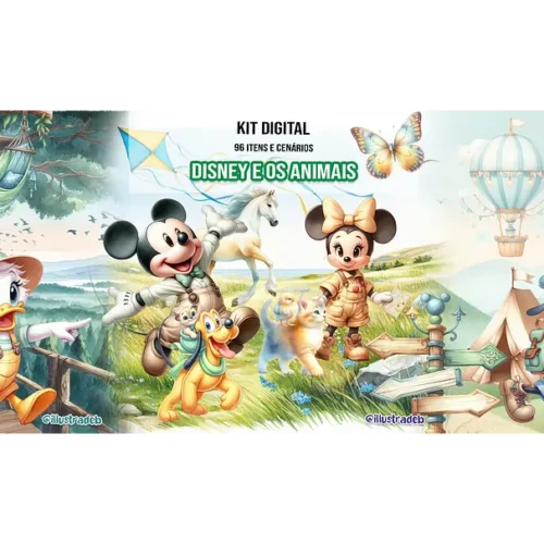 Kit Digital Disney e os Animais Safari