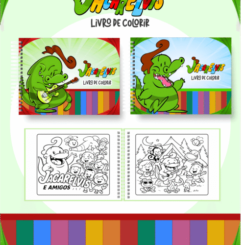 Livro de Colorir  JACARELVIS