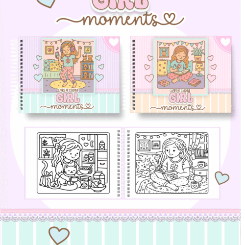 Livro de Colorir GIRL MOMENTS