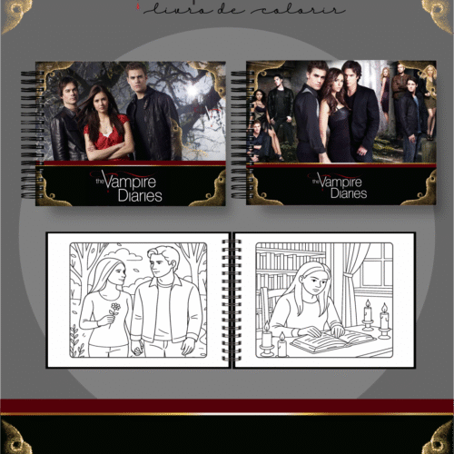 Livro de Colorir THE VAMPIRE DIARIES