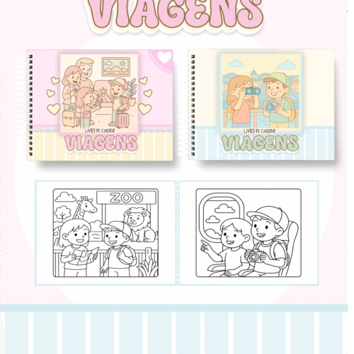 Livro de Colorir VIAGENS