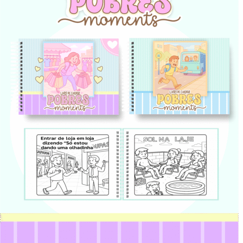 Livro de Colorir POBRES MOMENTS