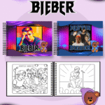 Livro de Colorir  JUSTIN BIEBER