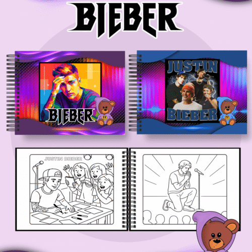 Livro de Colorir JUSTIN BIEBER