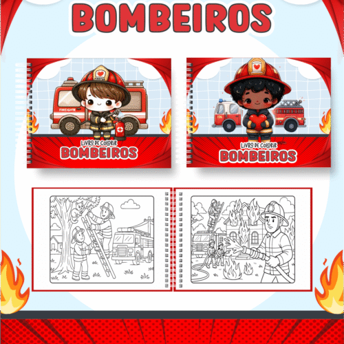 Livro de Colorir BOMBEIROS