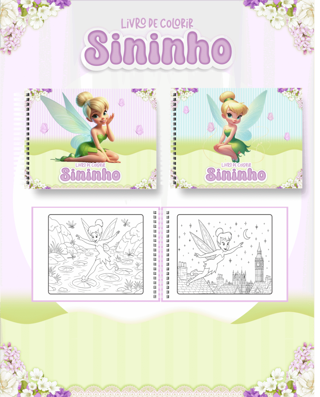 Livro de Colorir SININHO - Imagem 1
