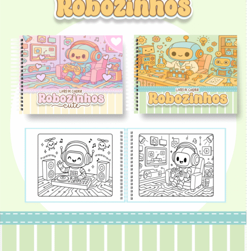 Livro de Colorir ROBOZINHOS