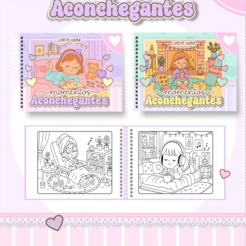 Livro de Colorir MOMENTOS ACONCHEGANTES