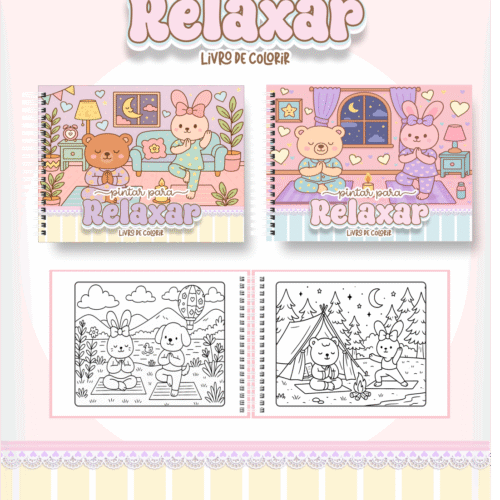 Livro de Colorir PINTAR PARA RELAXAR