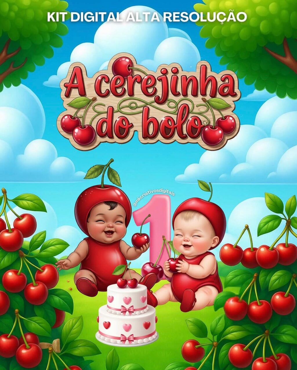 Kit Digital CEREJINHA - Imagem 1