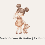 Kit Digital - Menina com Ursinho