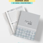 AGENDA DATADA 2026 | A5 | 2 DIAS POR PÁGINA | ARQUIVO DIGITAL