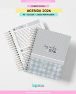 AGENDA DATADA 2026 | A5 | 2 DIAS POR PÁGINA | ARQUIVO DIGITAL