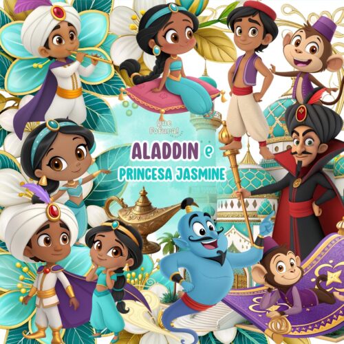 Kit Digital ALADDIN E PRINCESA JASMINE