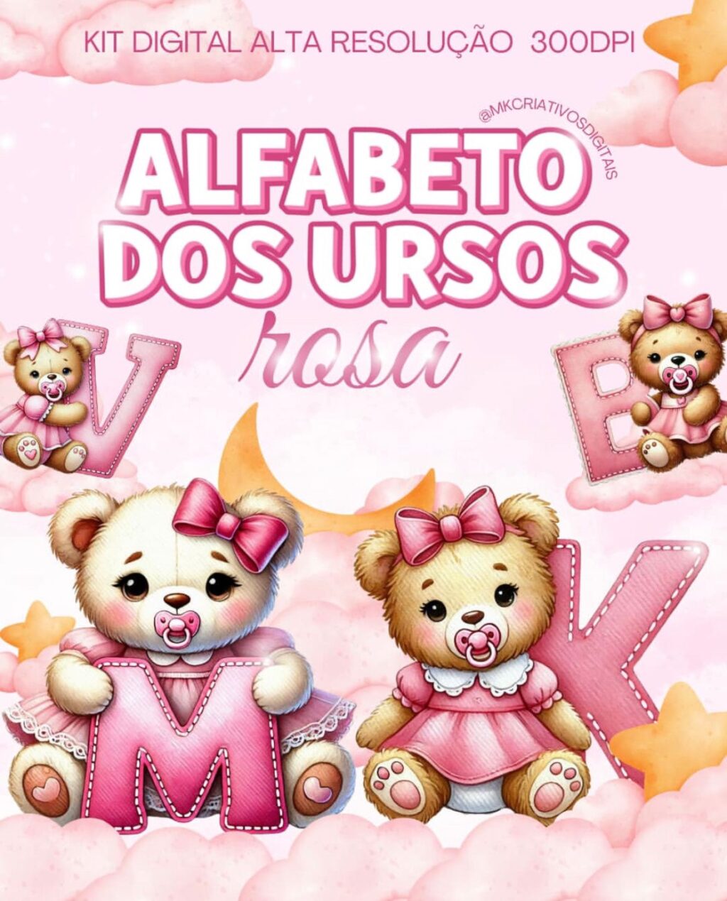 Kit Digital ALFABETO DAS URSINHAS - Imagem 1