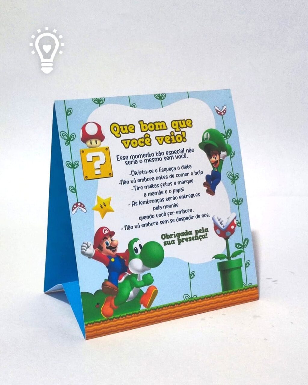ARQUIVO DE CORTE PLACA DE MESA SUPER MÁRIO - Imagem 1