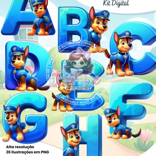 Kit Digital Alfabeto do Chase