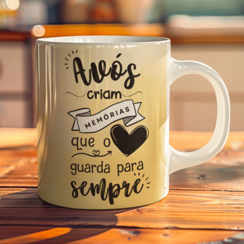 Arte Digital "Avós criam memórias que o coração guarda para sempre"