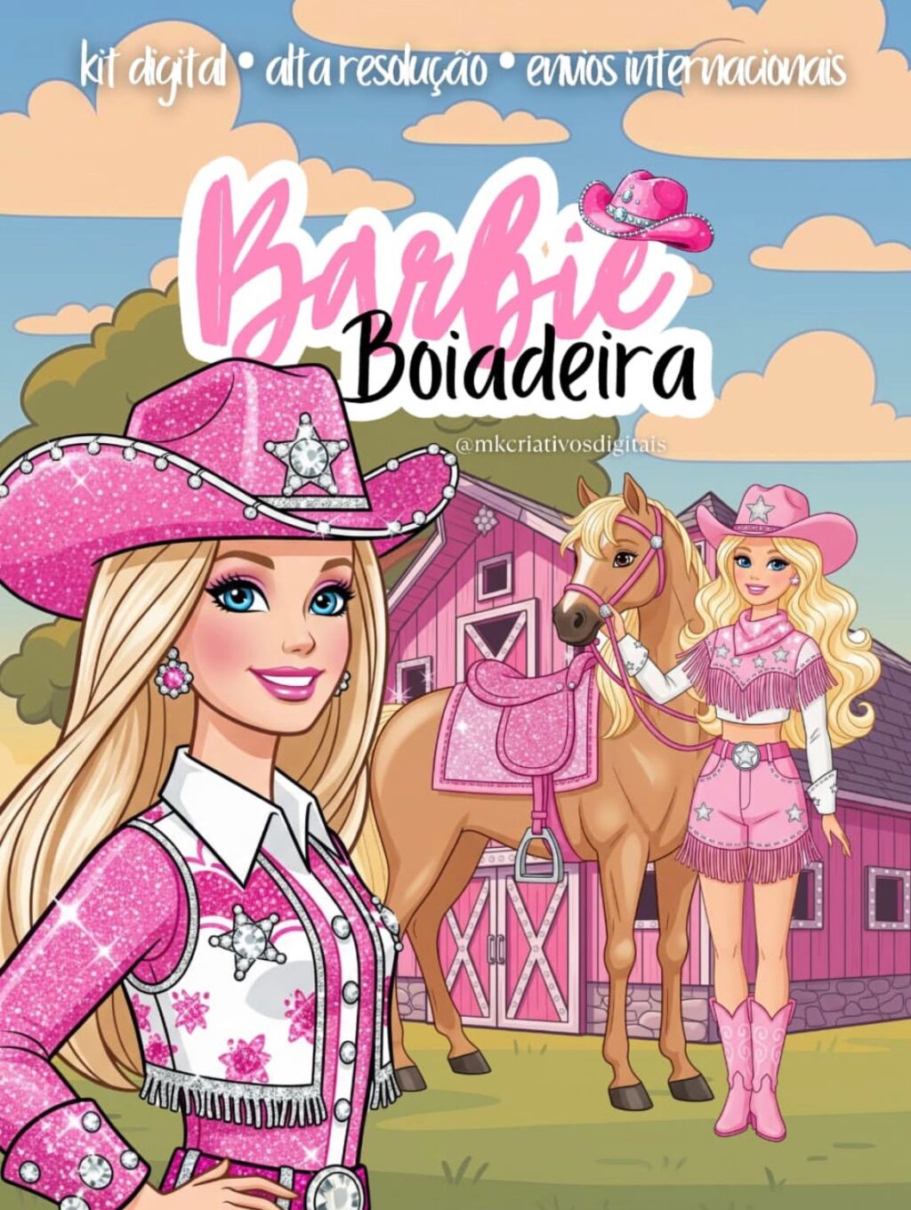 Kit Digital BARBIE BOIADEIRA - Imagem 1