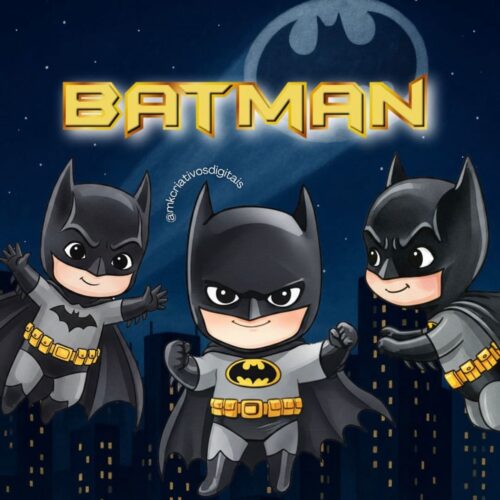 Kit Digital BATMAN AQUARELA