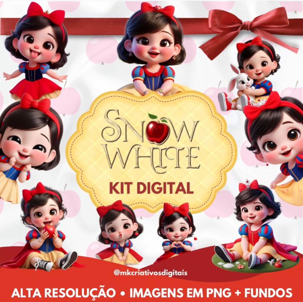 Kit Digital BRANCA DE NEVE BABY - Imagem 1