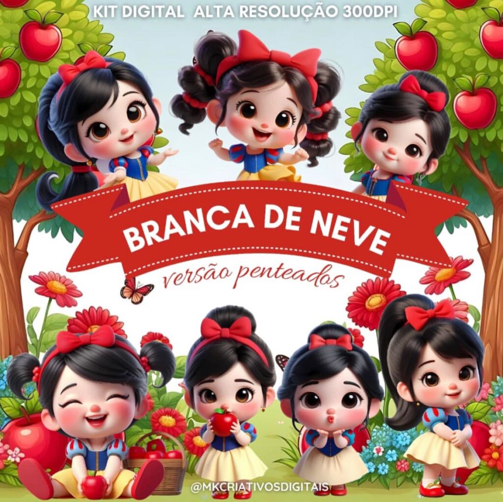 Kit Digital BRANCA DE NEVE - Imagem 1