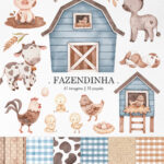 Kit Digital Fazendinha Azul