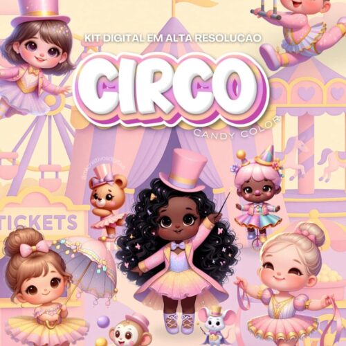 Kit Digital CIRCO CANDY COLOR