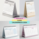 COMBO CALENDÁRIOS DE MESA 2026 | ARQUIVO DIGITAL