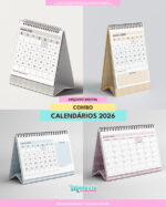 COMBO CALENDÁRIOS DE MESA 2026 | ARQUIVO DIGITAL
