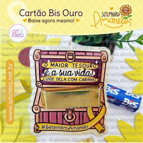Arquivo Digital - Cartão Bis Ouro Setembro Amarelo
