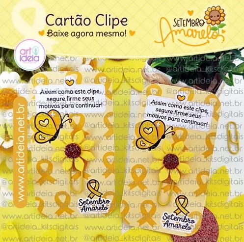 Arquivo Digital - Cartão Clipe Setembro Amarelo