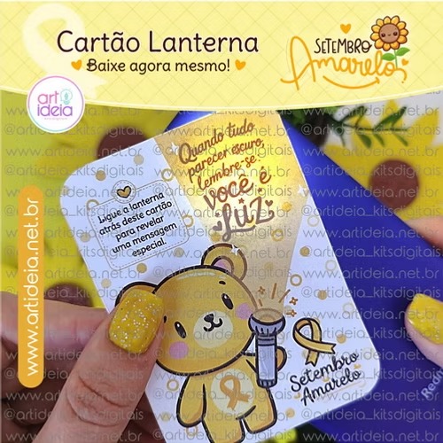 Arquivo Digital - Cartão Lanterna Setembro Amarelo