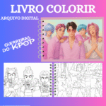 LIVRO COLORIR GUERREIRAS DO K-POP - Imagem 2