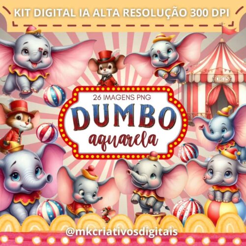 Kit Digital DUMBO AQUARELA
