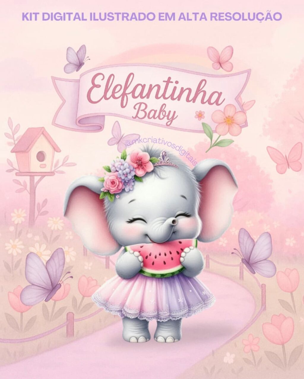 Kit Digital ELEFANTINHA BABY - Imagem 1