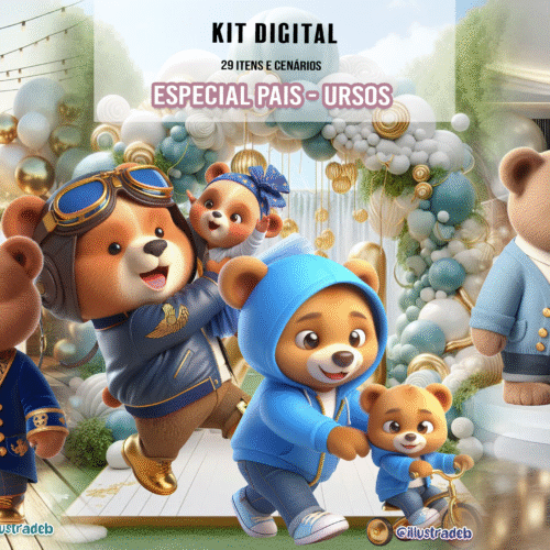 Kit Digital Especial Pais - Ursos