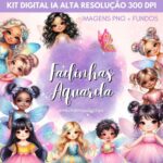 Kit Digital FADINHAS AQUARELA