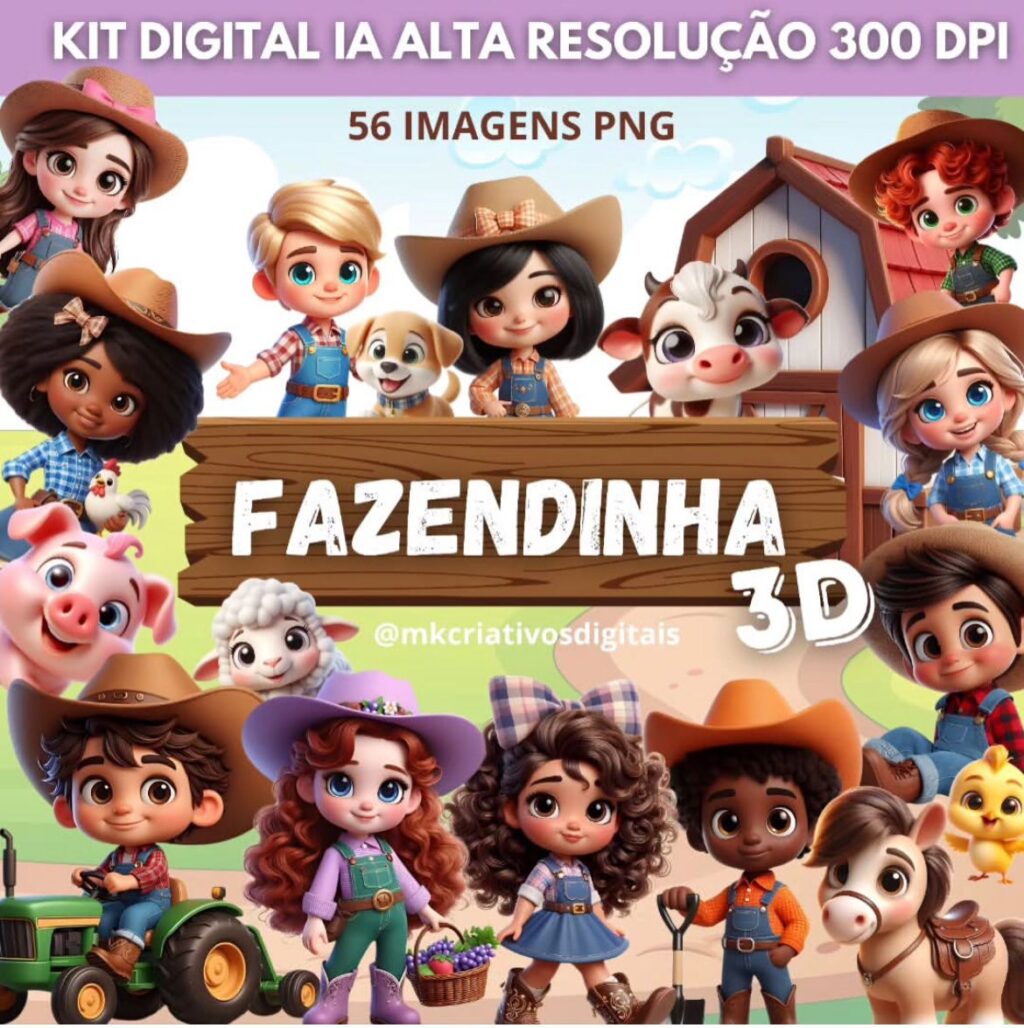 Kit Digital FAZENDINHA - Imagem 1