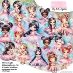 Kit Digital Fadinhas Aquarela