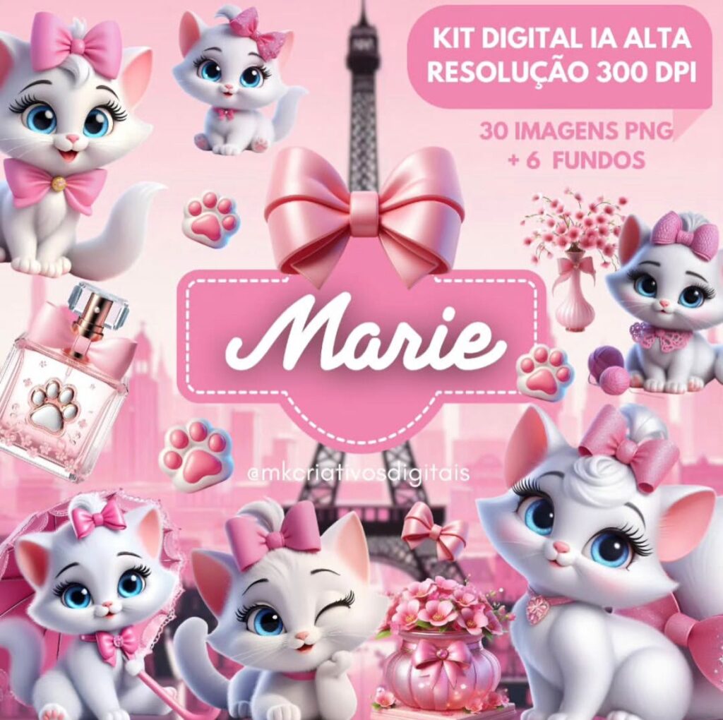 Kit Digital GATINHA MARIE - Imagem 1
