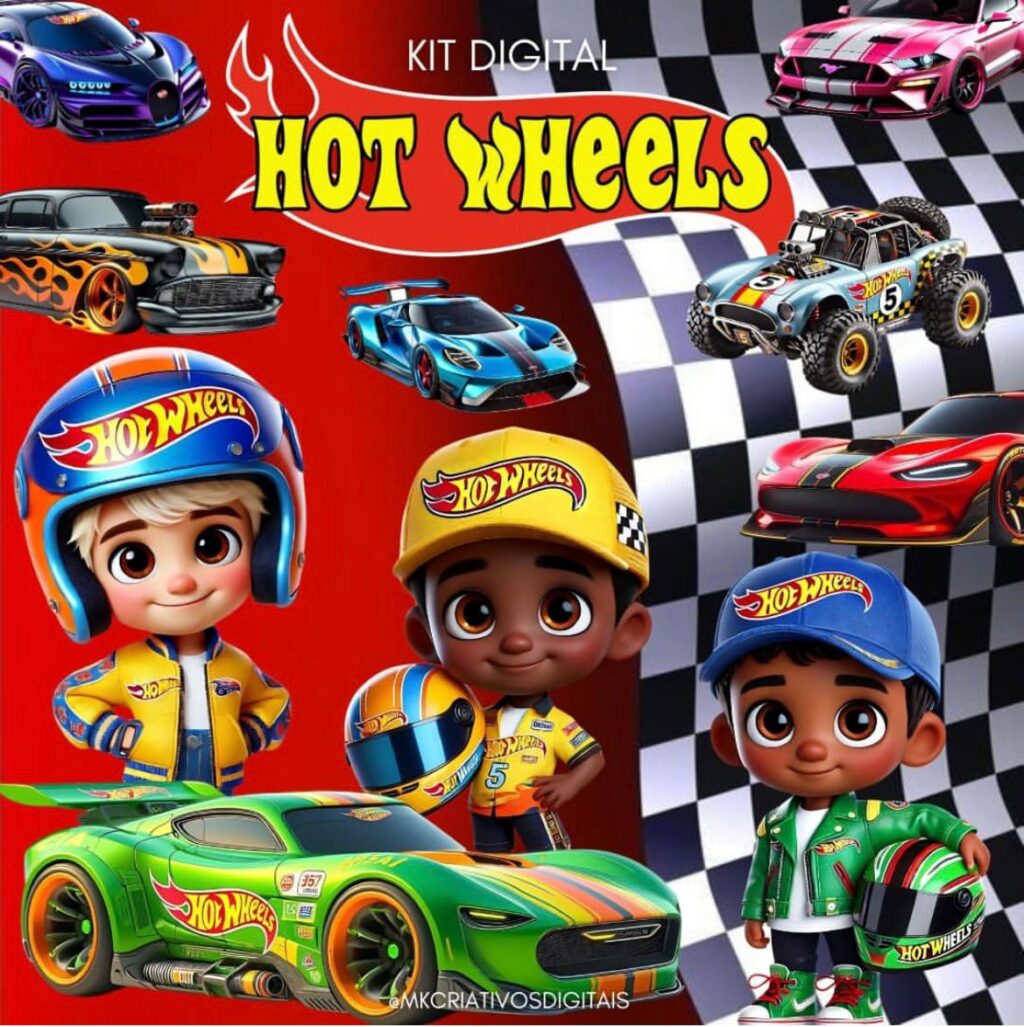 Kit Digital HOT WHEELS - Imagem 1