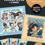 Happy Colors - Combo Vol 19 e 20 + Cards - Princesas 2.0